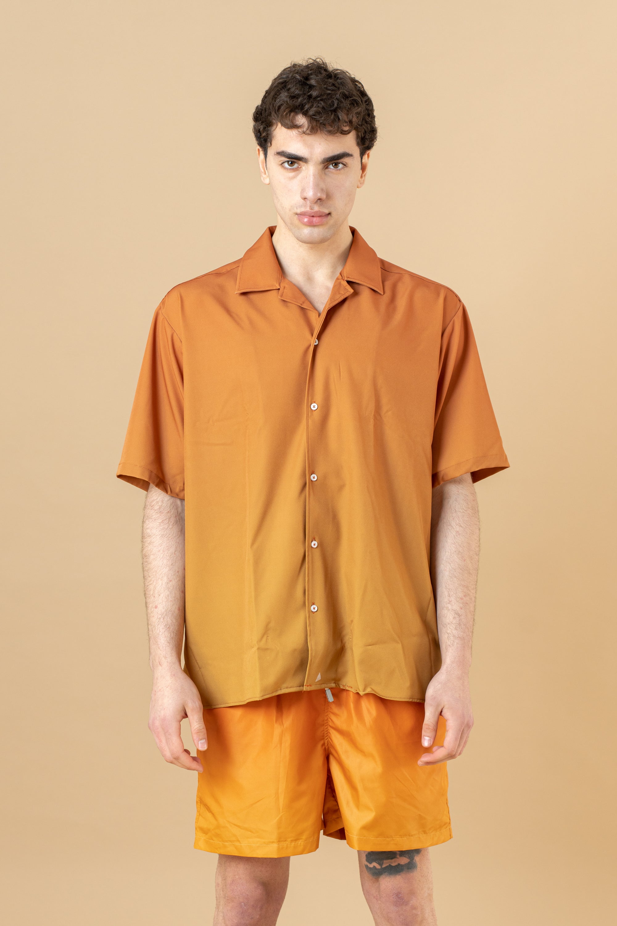 Camicia bowling Arancio sfumato