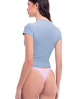T-SHIRT RIVA BLU POLVERE