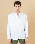 Camicia Classic in 100% lino Bianca