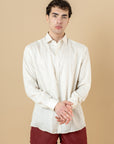 Camicia Classic in 100% lino Sabbia